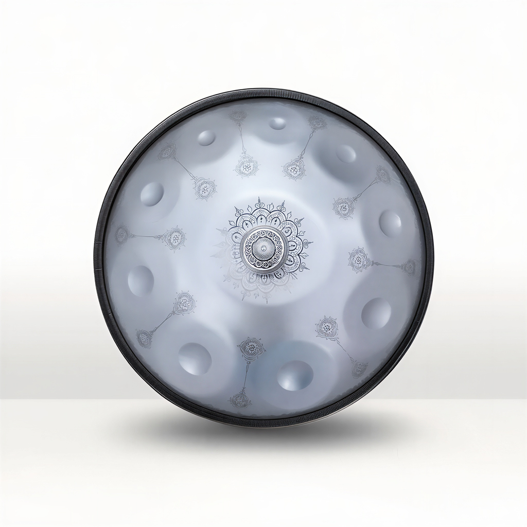 Handpan  Ré Mineur 9/10 Notes – Motif Floral