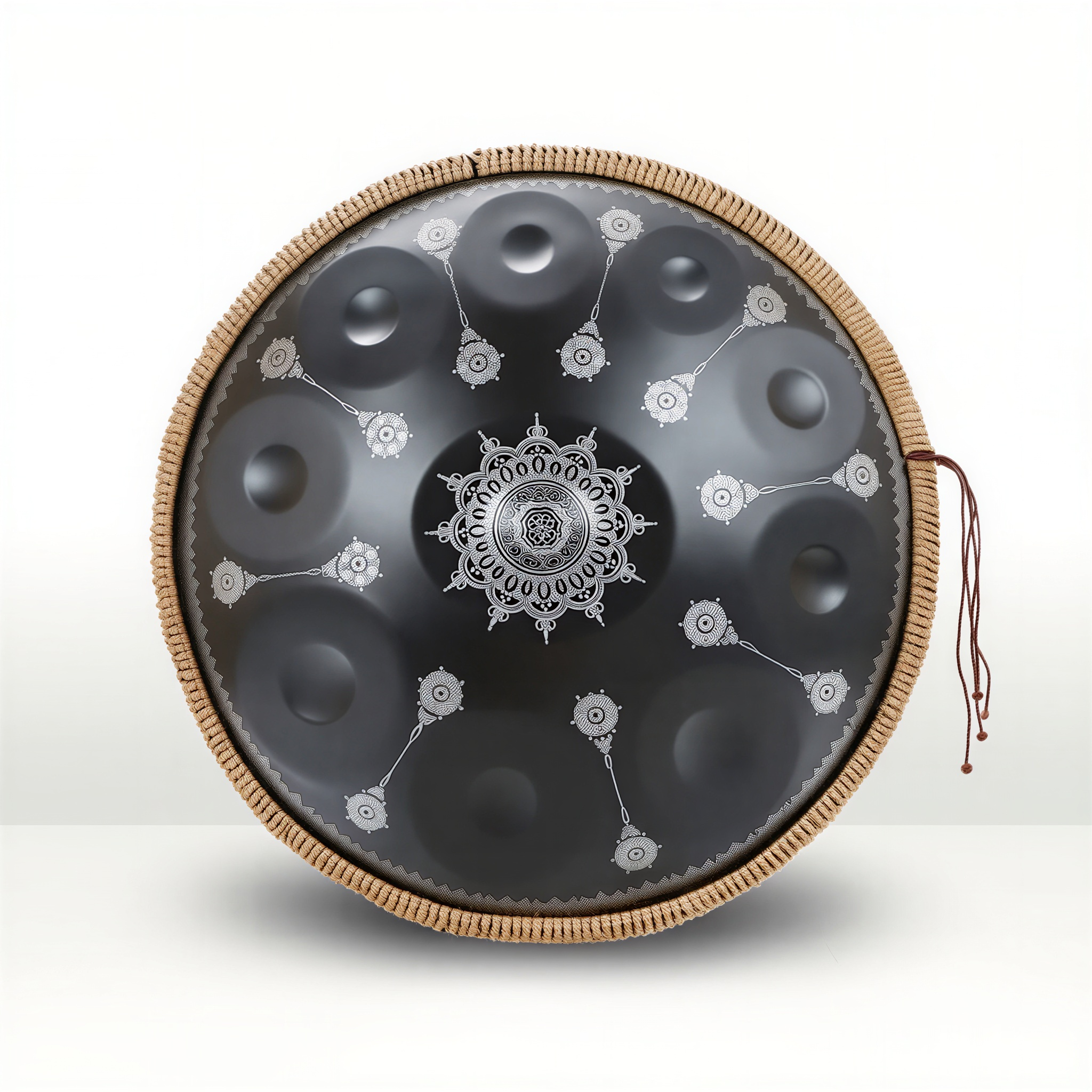 Handpan  Ré Mineur 9/10 Notes – Motif Floral