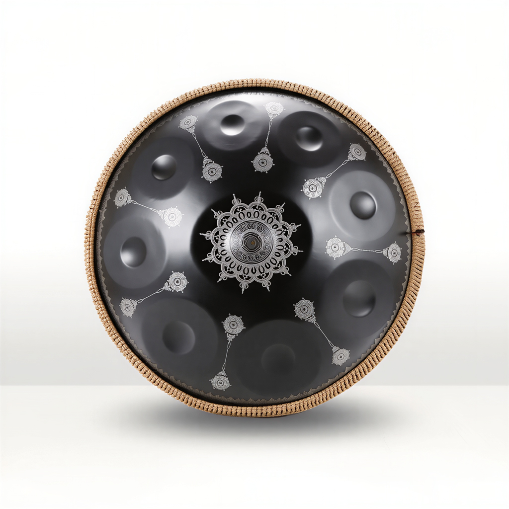 Handpan  Ré Mineur 9/10 Notes – Motif Floral