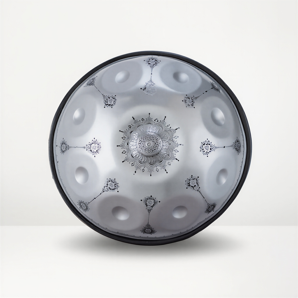 Handpan  Ré Mineur 9/10 Notes – Motif Floral