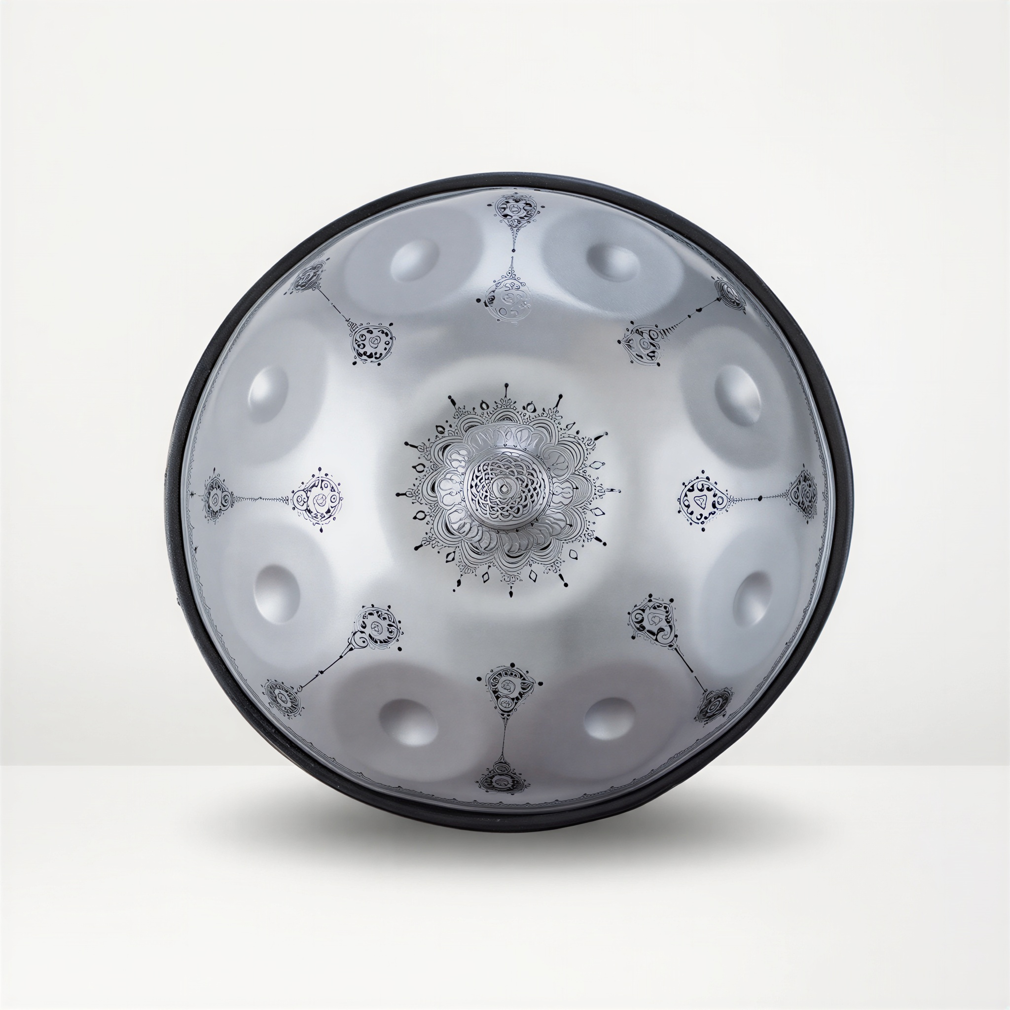 Handpan  Ré Mineur 9/10 Notes – Motif Floral